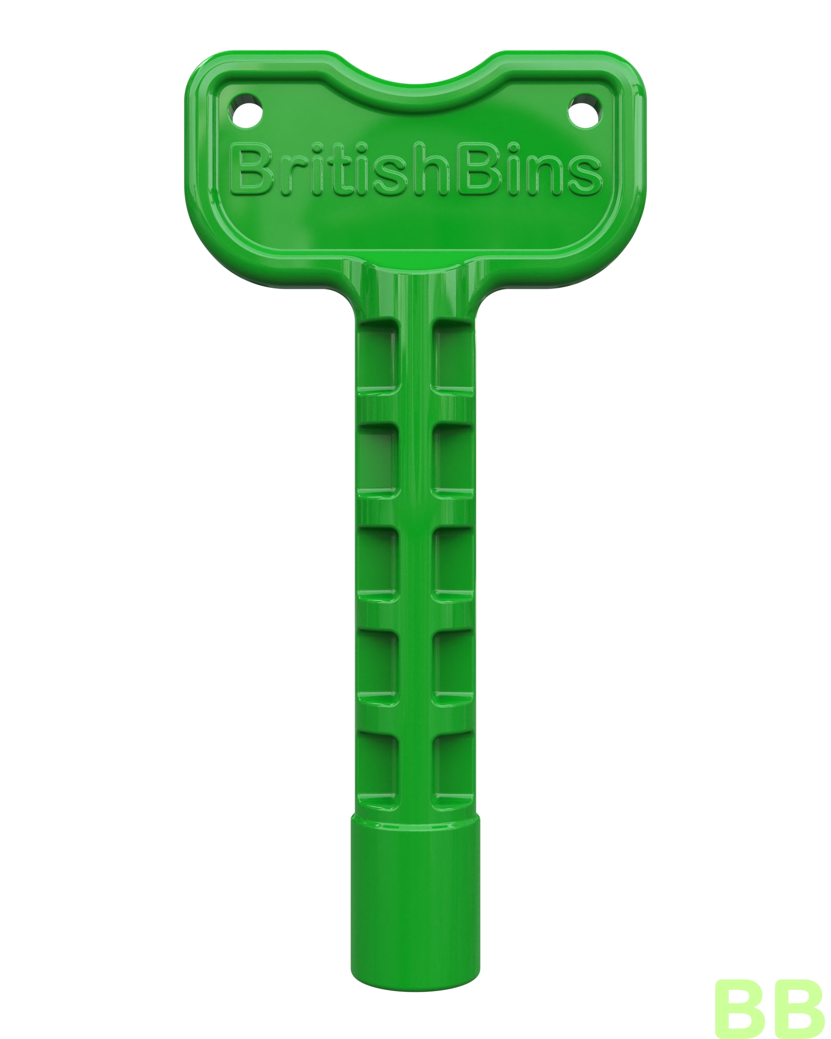 BritishBins Extended Green Plastic Triangle Key