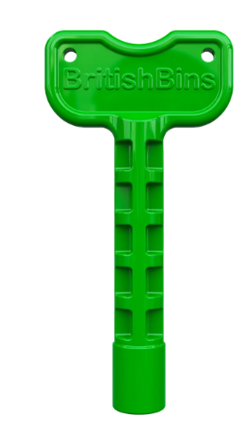 BritishBins Extended Green Plastic Triangle Key